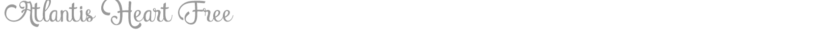 Atlantis Heart font preview